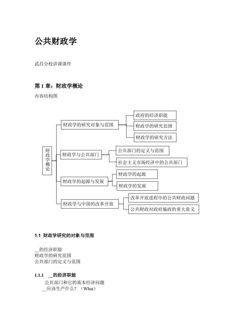 [管理学]公共财政学