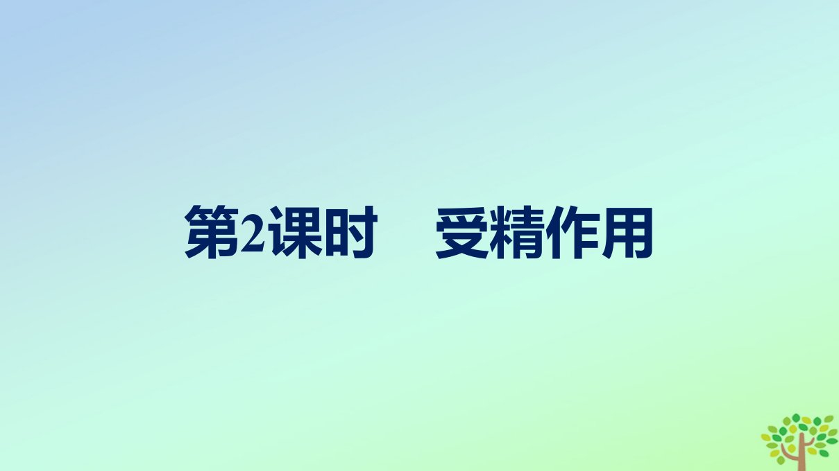 新教材适用高中生物第2章基因和染色体的关系第1节减数分裂和受精作用第2课时受精作用课件新人教版必修2