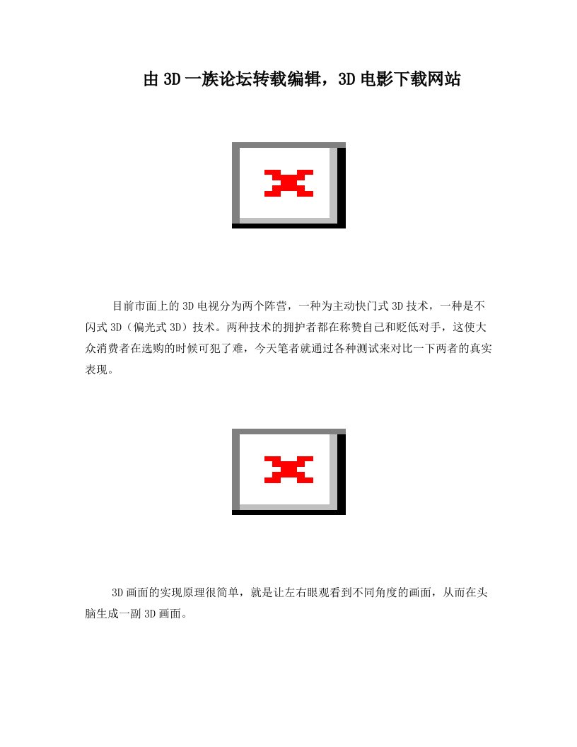 快门式3D对决偏光式3D+比比那个更好