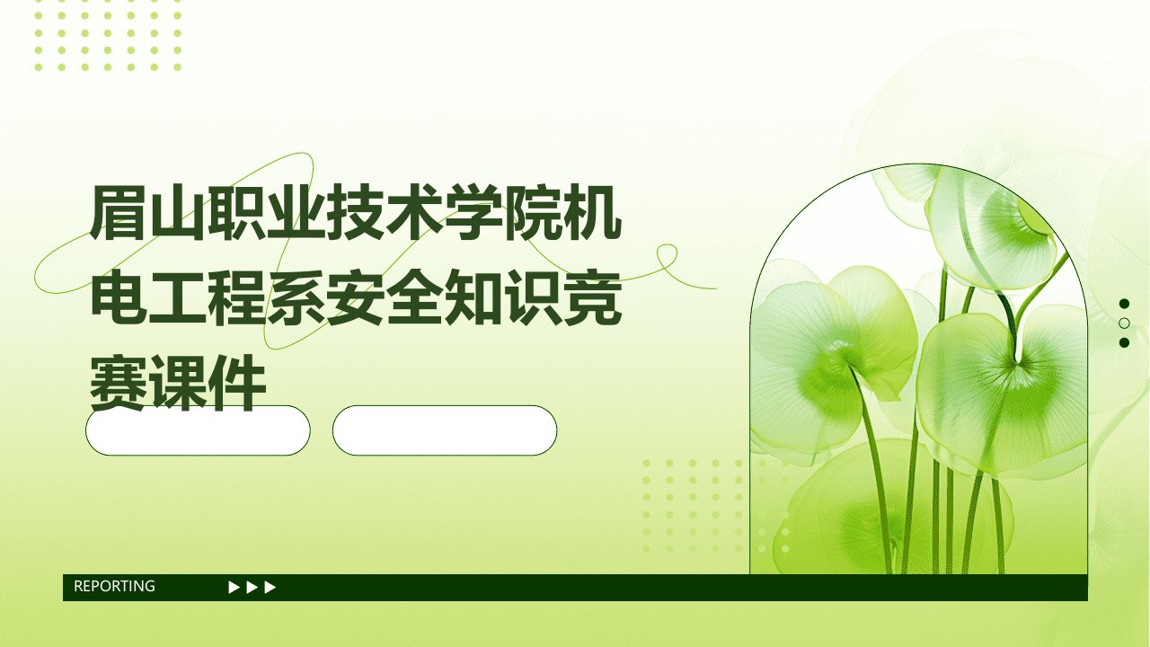 眉山职业技术学院机电工程系安全知识竞赛课件