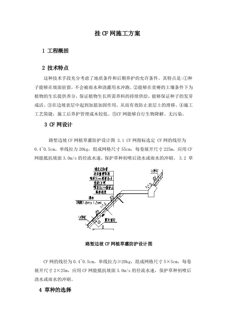 挂cf网护坡施工