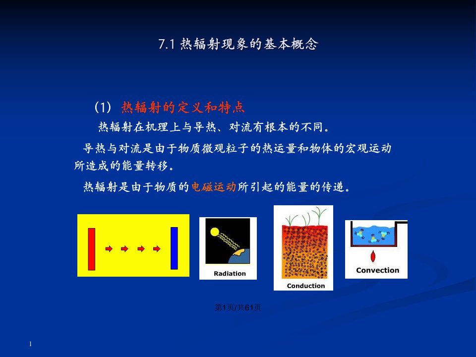 热辐射基本定律和辐射特性分析