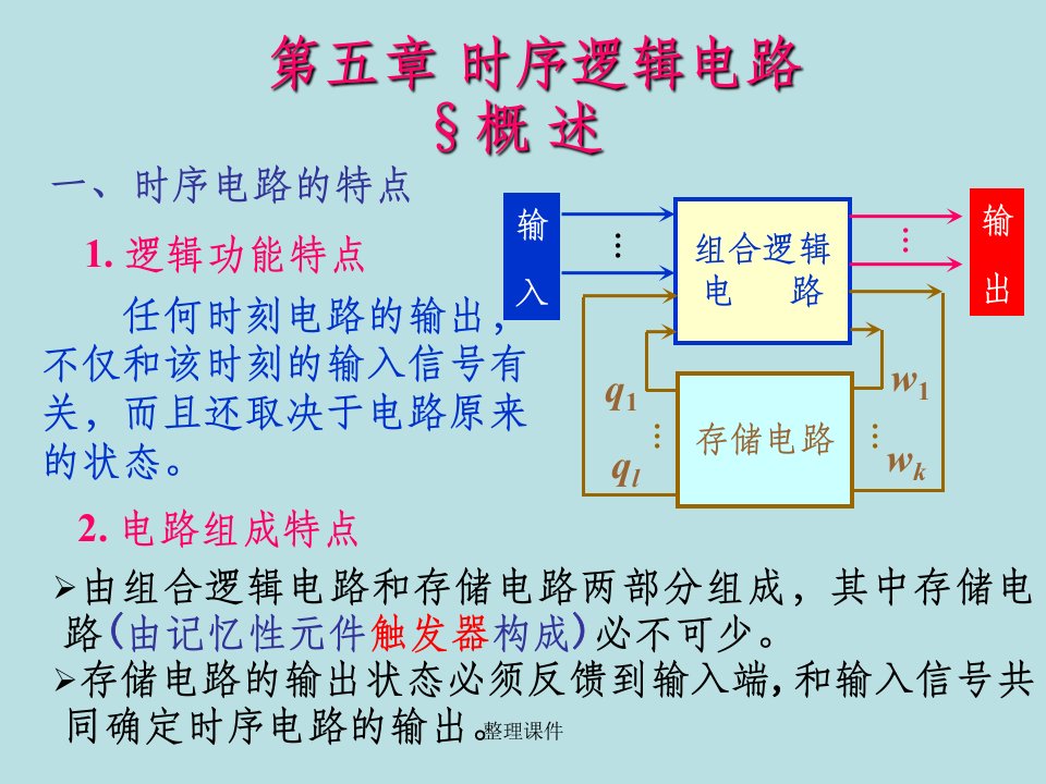 时序逻辑电路教学