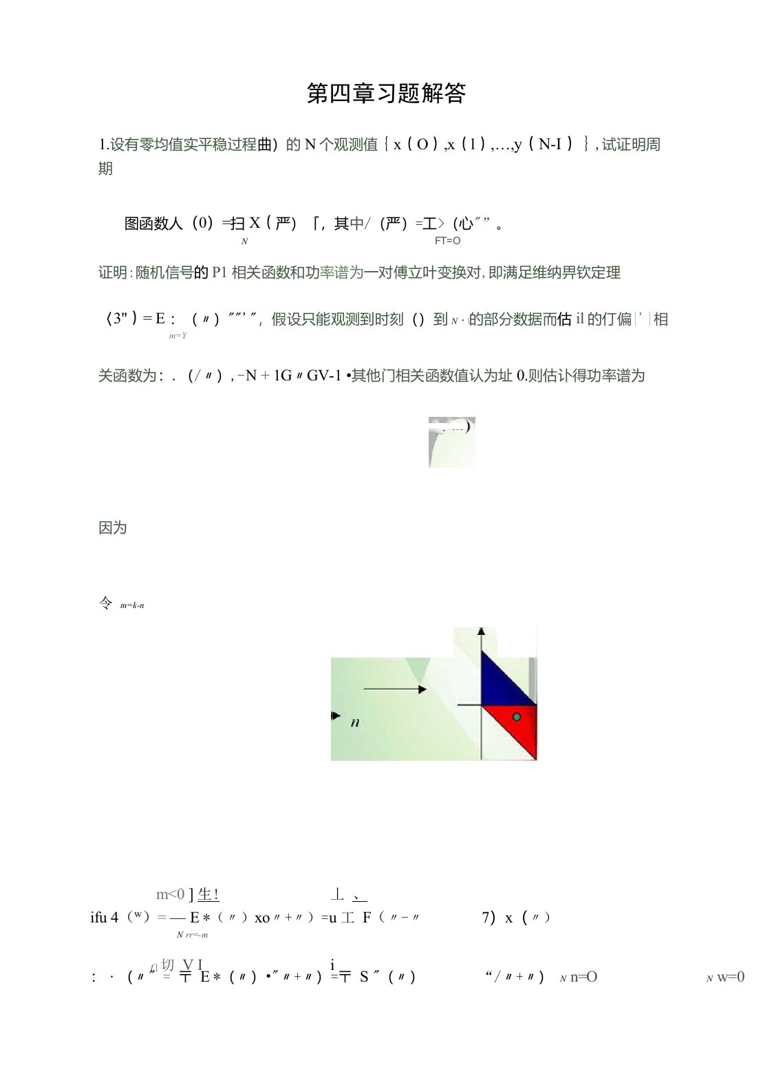 数字信号处理-时域离散随机信号处理(丁玉美)第四章习题答案