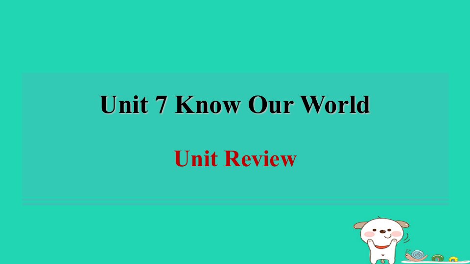 2024八年级英语下册Unit7KnowOurWorldReview课件新版冀教版