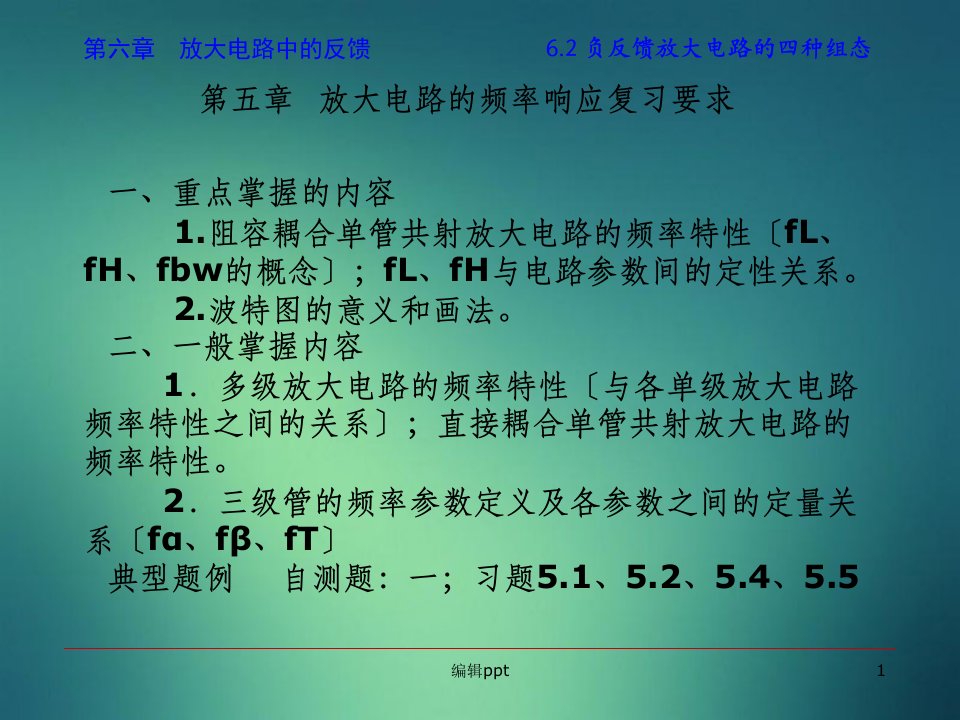 负反馈放大电路的四种组态及方框图表