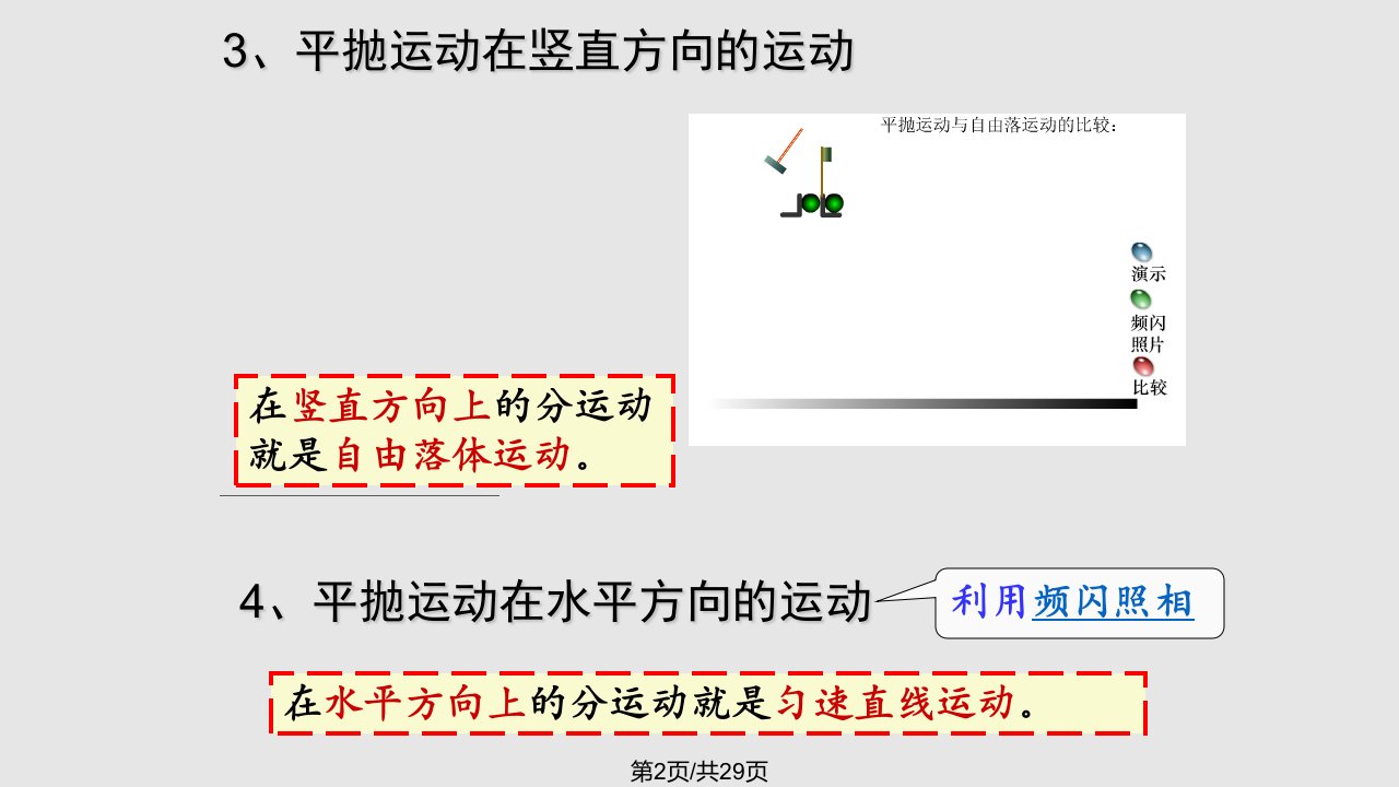平抛运动的规律57467课件