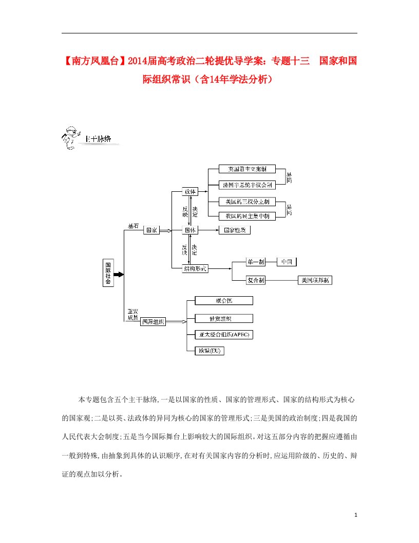 高考政治二轮提优