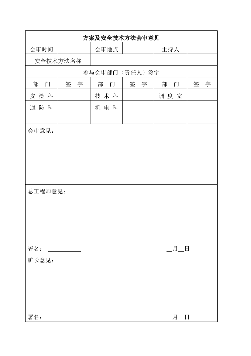 矿井反风演习专项方案及专项措施