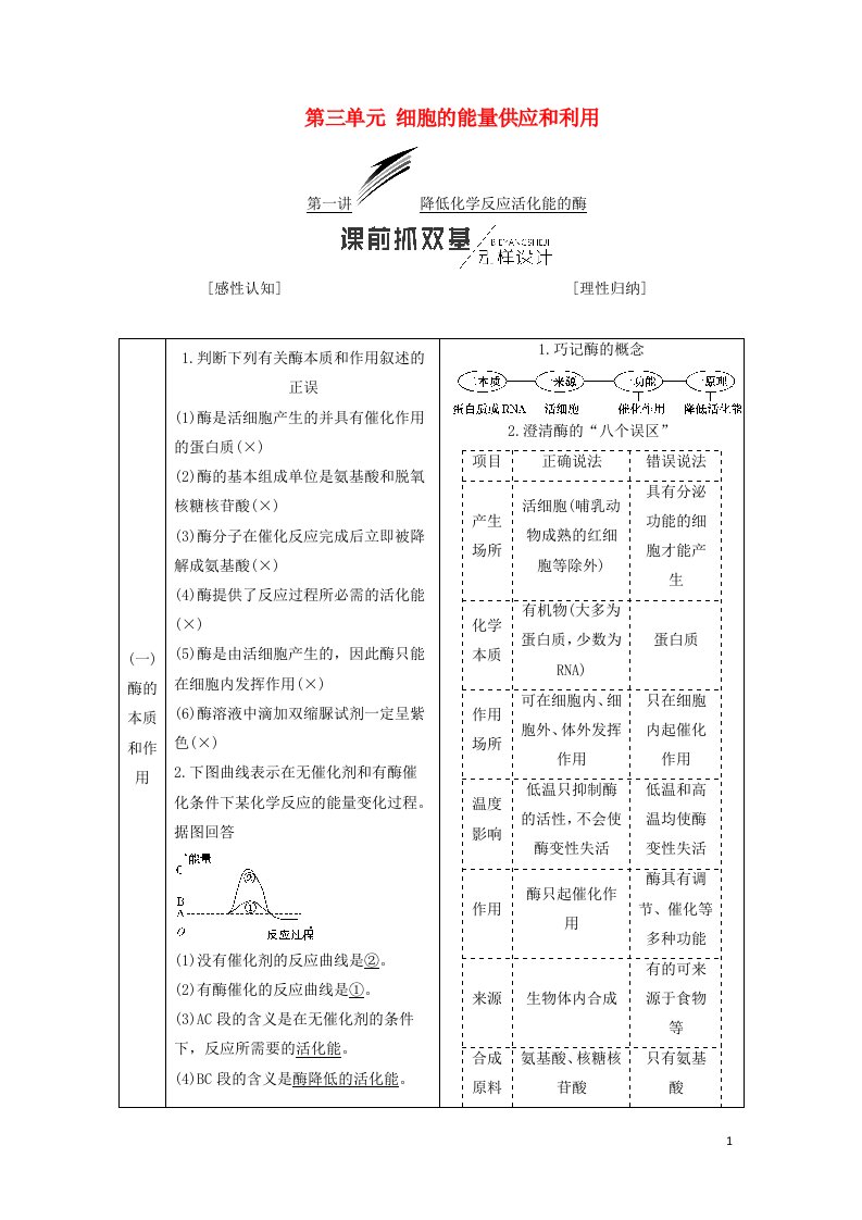 高考生物一轮复习