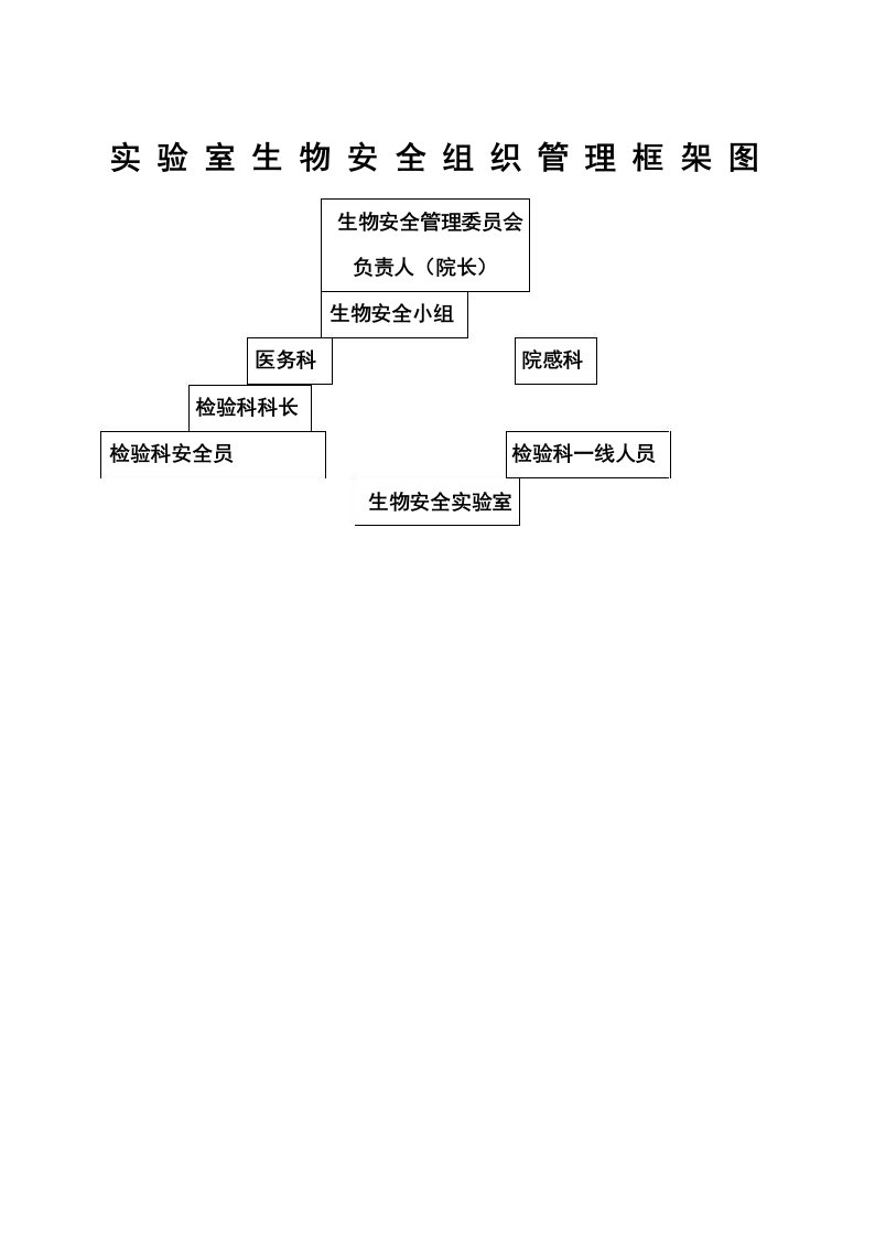 实验室生物安全组织管理框架图