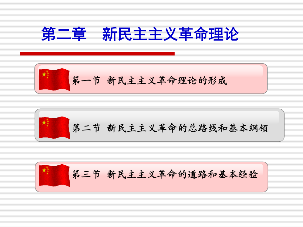 最新：第二章-新民主主义革命理论PPT