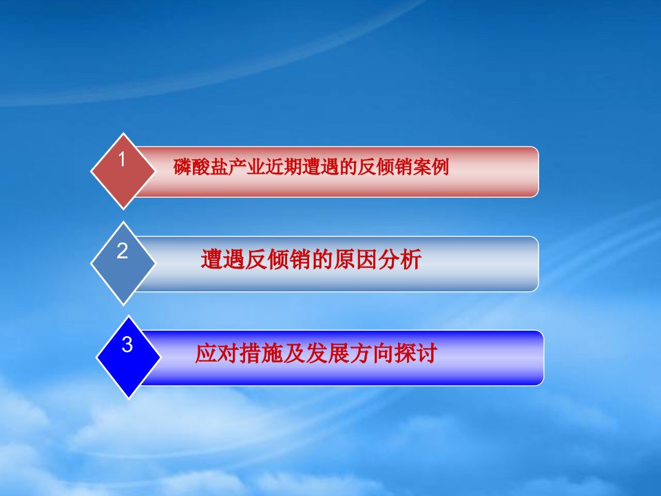 我国磷酸盐行业应对反倾销的策略思考