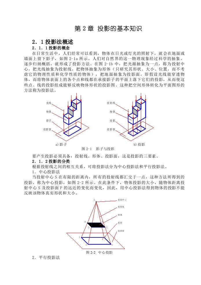 机械制图第2章投影的基本知识