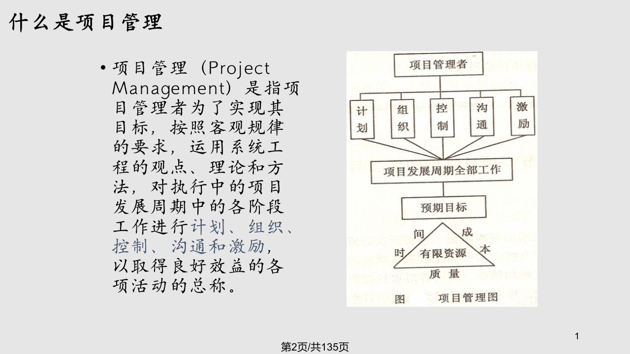 计算机软件及应用Project应用培训