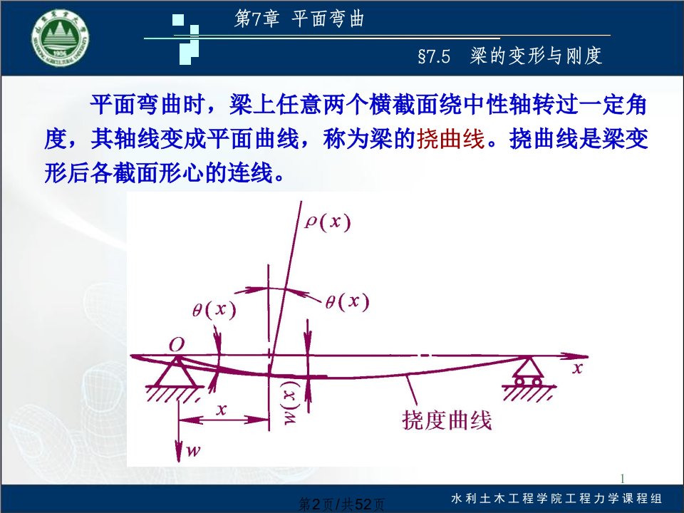 河海大学工程力学平面弯曲3