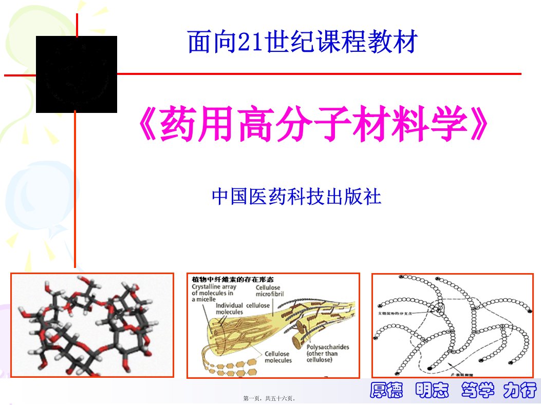 药用高分子材料学