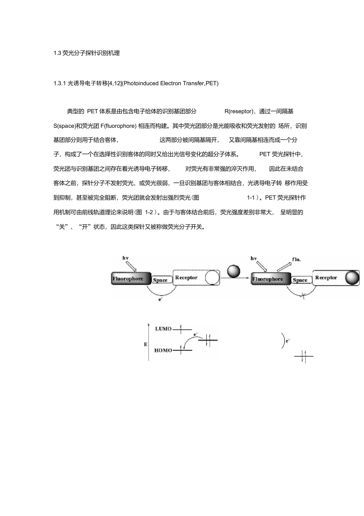 分子荧光的机理和荧光探针原理