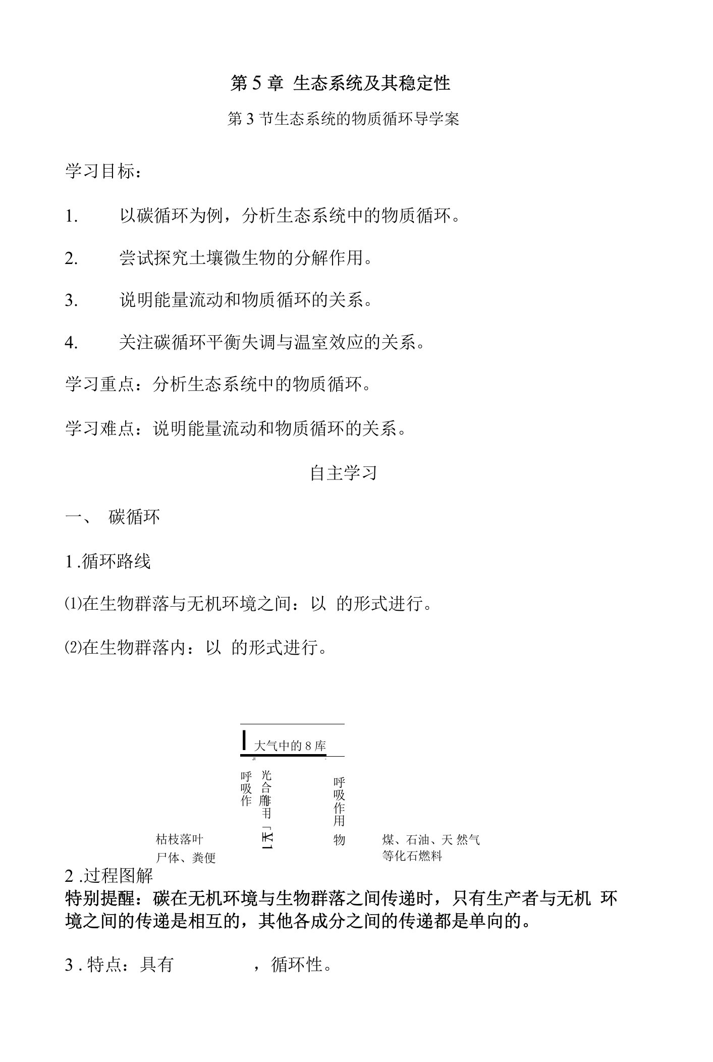 生态系统的物质循环教案4