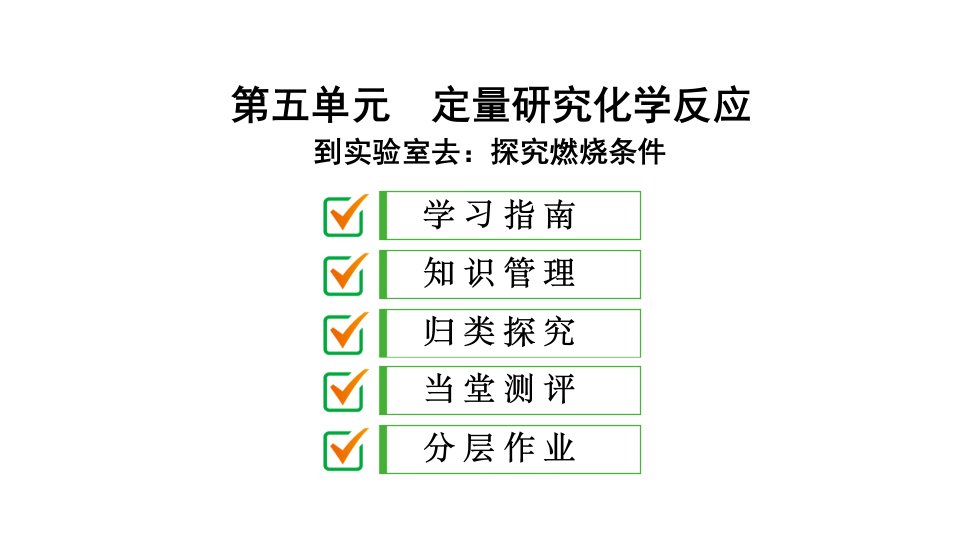 新鲁教版化学九年级PPT课件：到实验室去：探究燃烧的条件