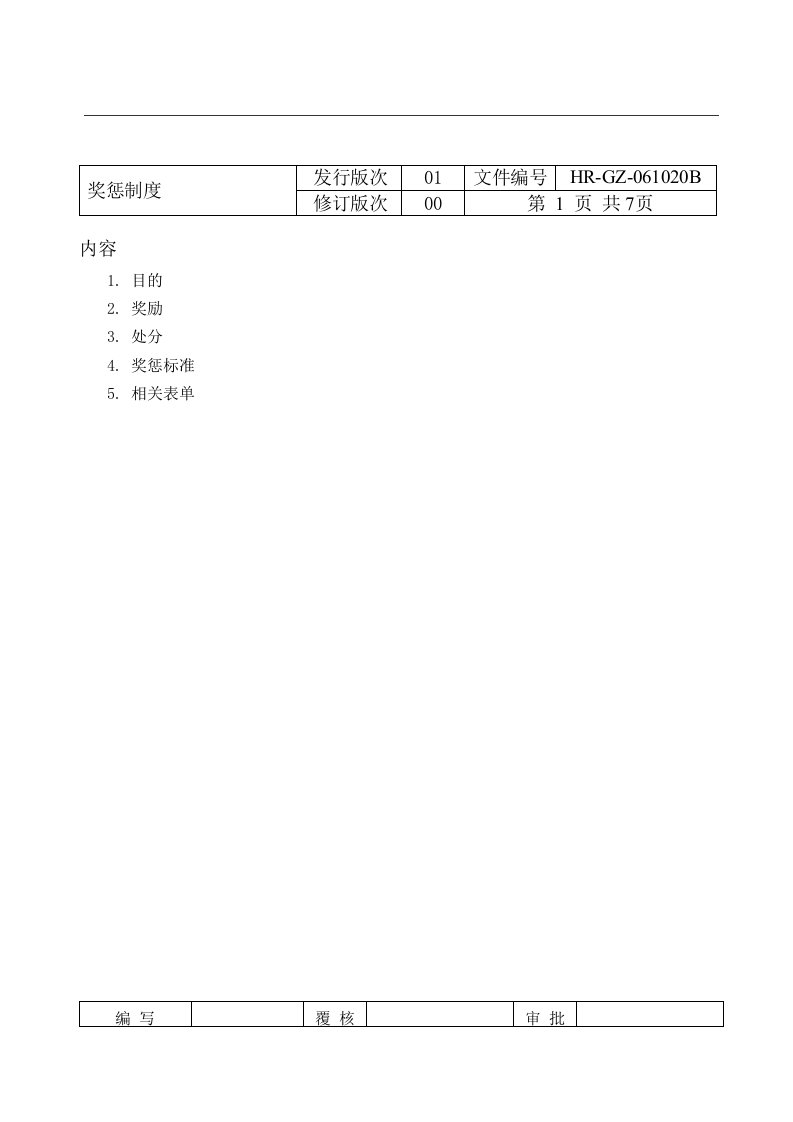 《依利安达显示器公司奖惩制度》(doc)-其它制度表格