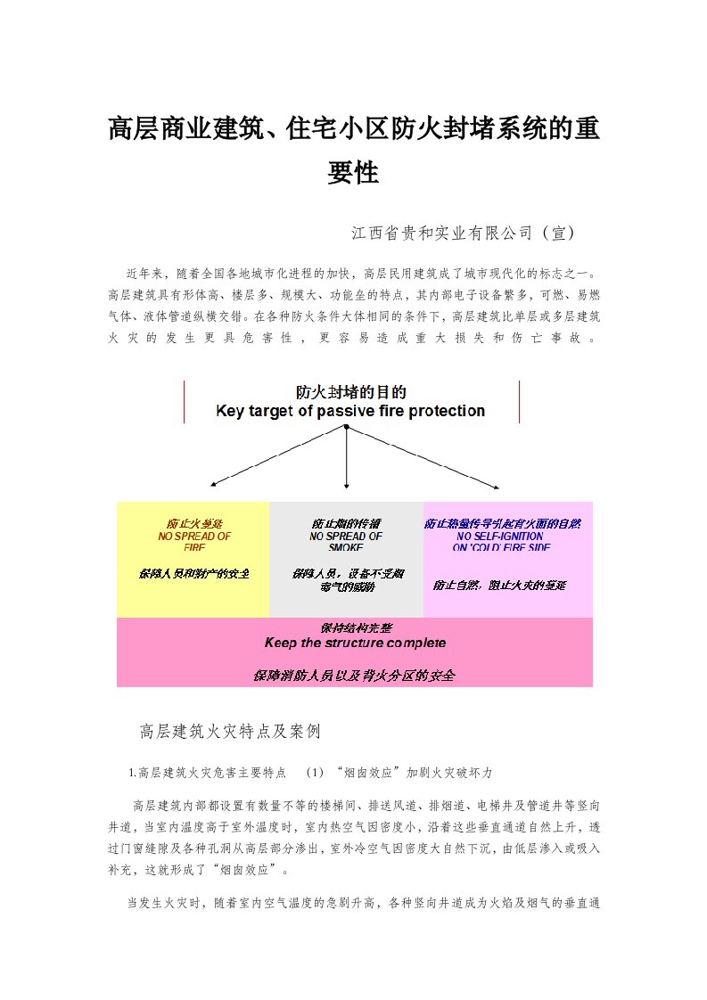 高层建筑防火封堵解决方案