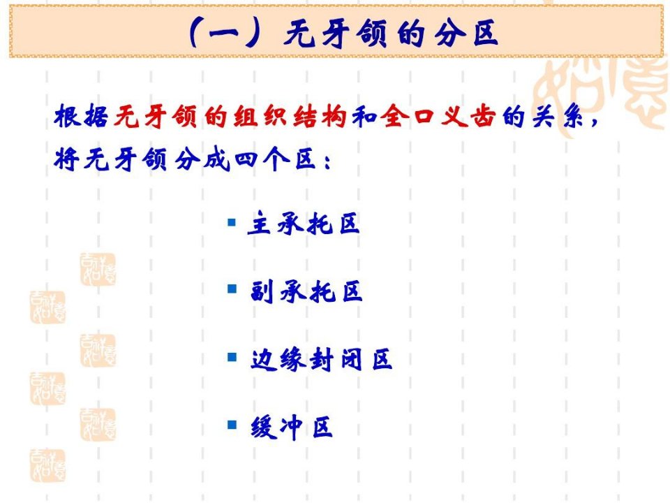 无牙颌组织结构特点与全口义齿修复的关系