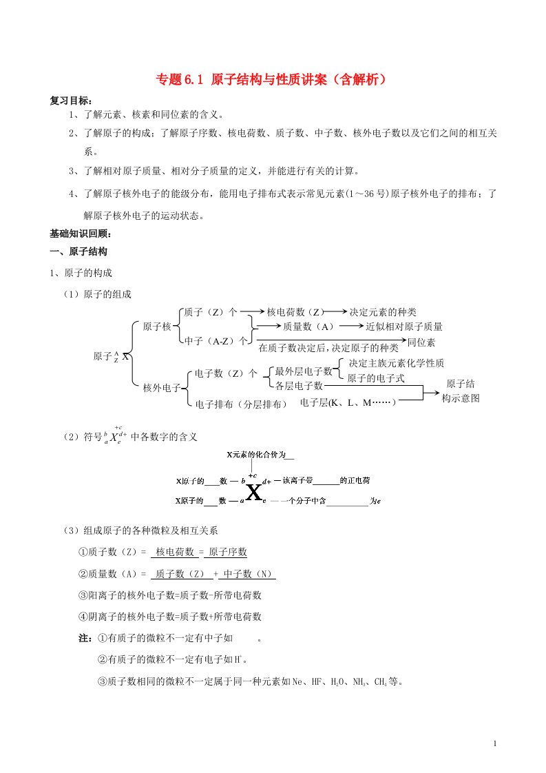 高考化学一轮复习