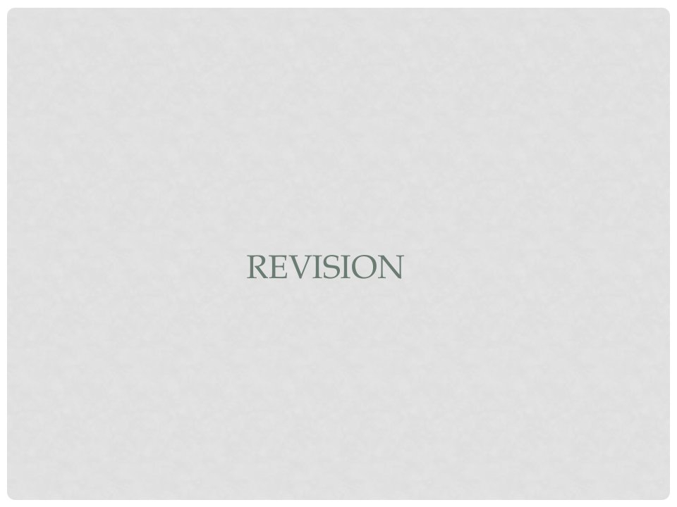 三年级英语下册《Revision2》课件