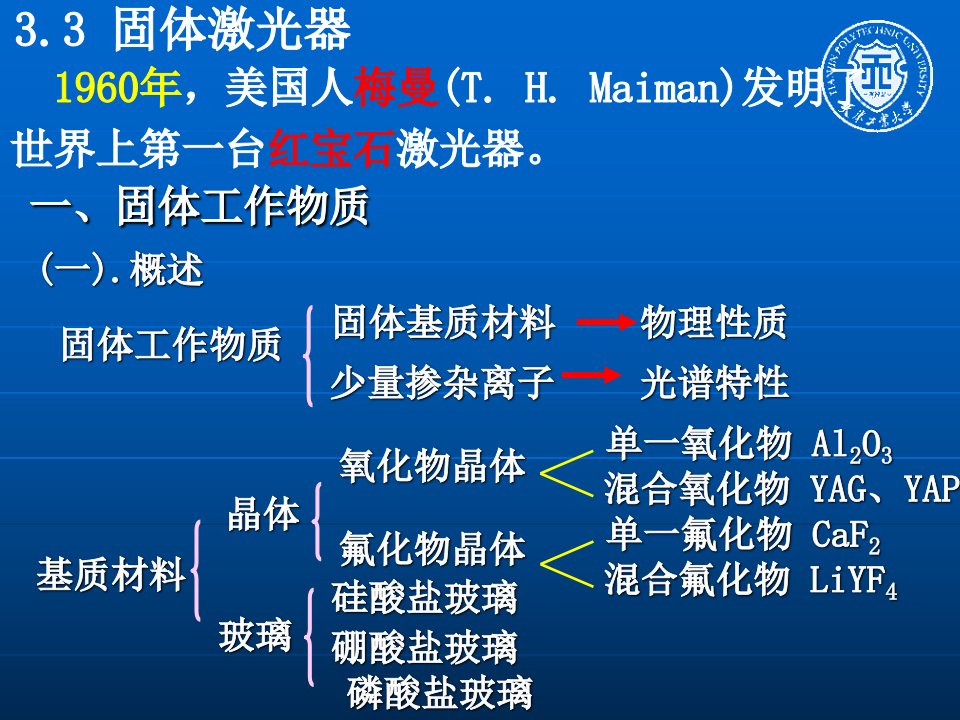 新激光ppt课件第三章典型激光器课件