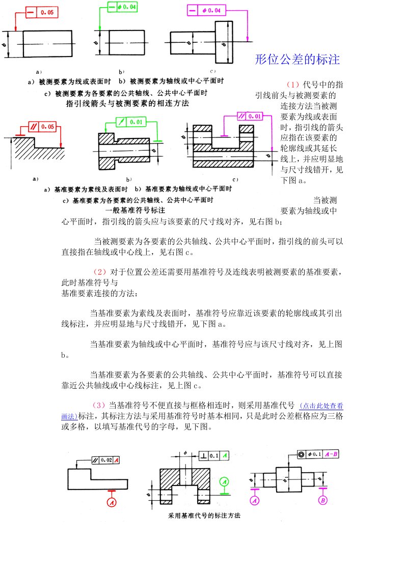 机械制图形位公差的标注常识