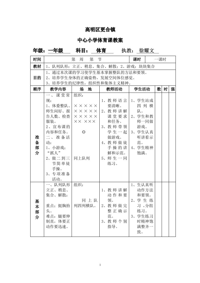 队列队形