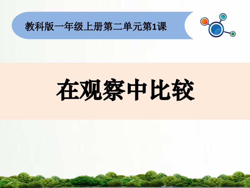 教科版小学科学一年级上册：2.1在观察中比较课件