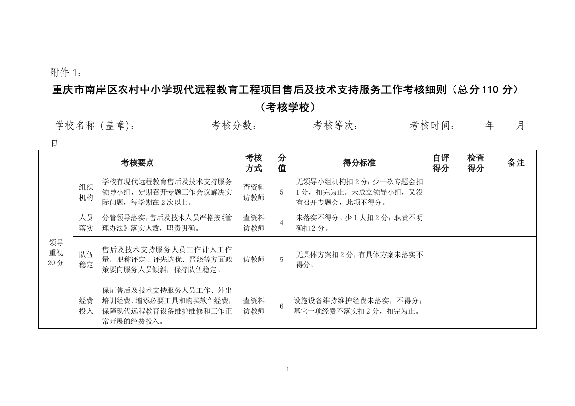 重庆市南岸区农村中小学现代远程教育工程项目售后及技