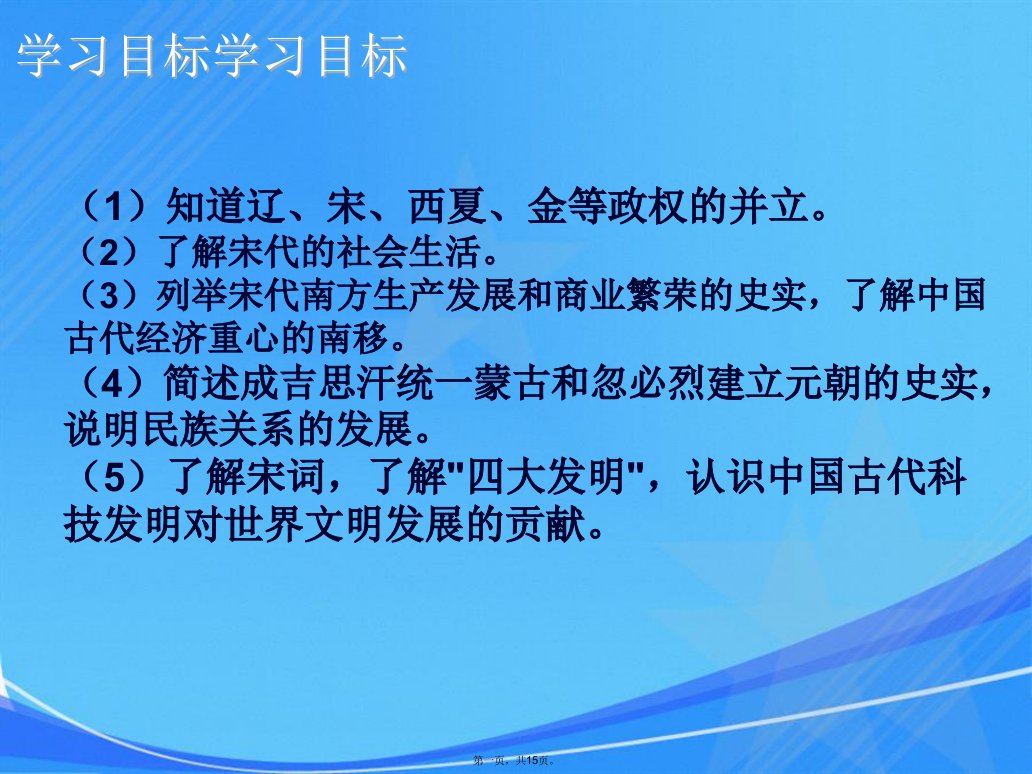 七年级历史下册《多元文化碰撞交融与社会经济的高度发展》复习课件解析