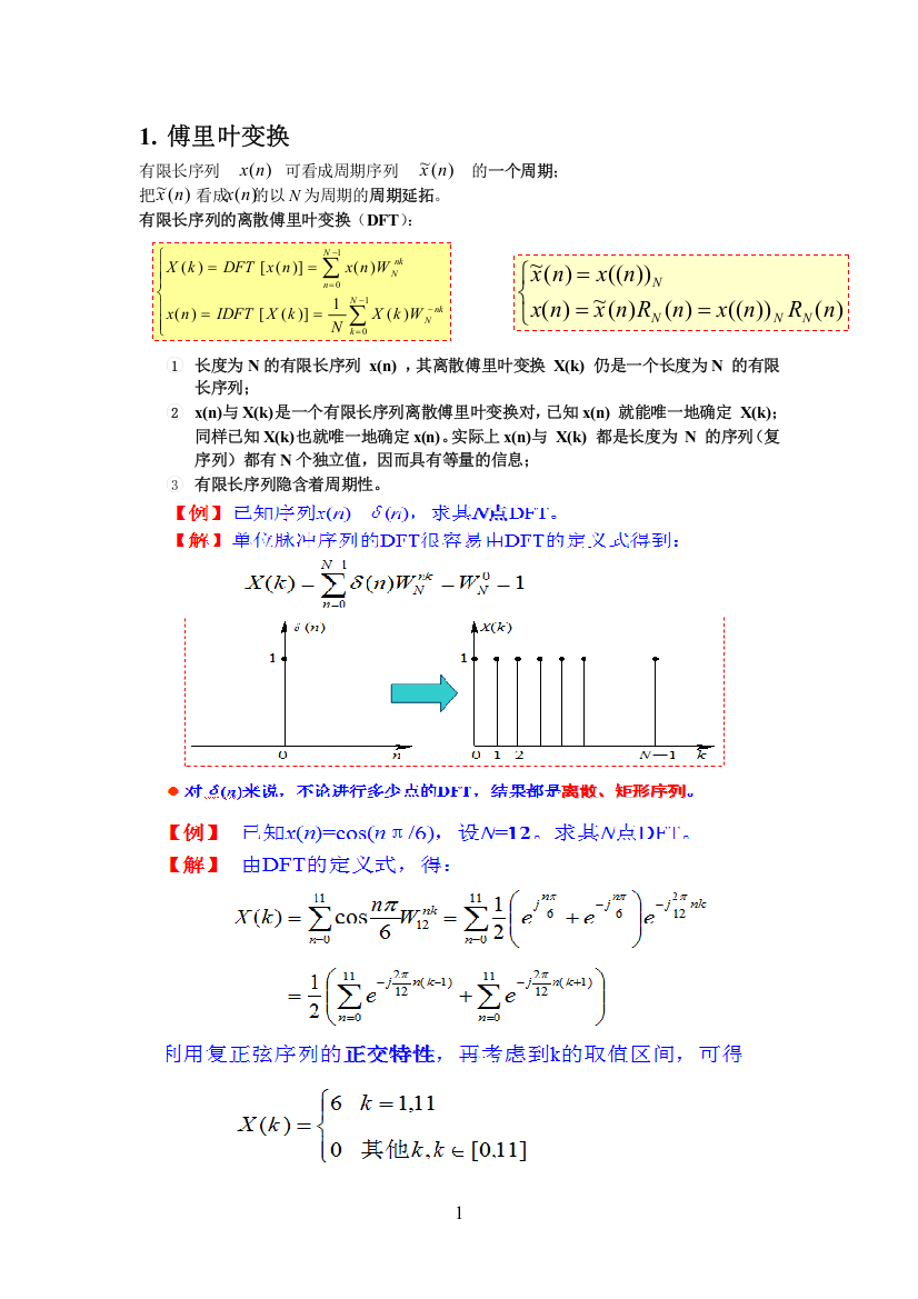 (完整word版)数字信号处理知识总结课案-推荐文档