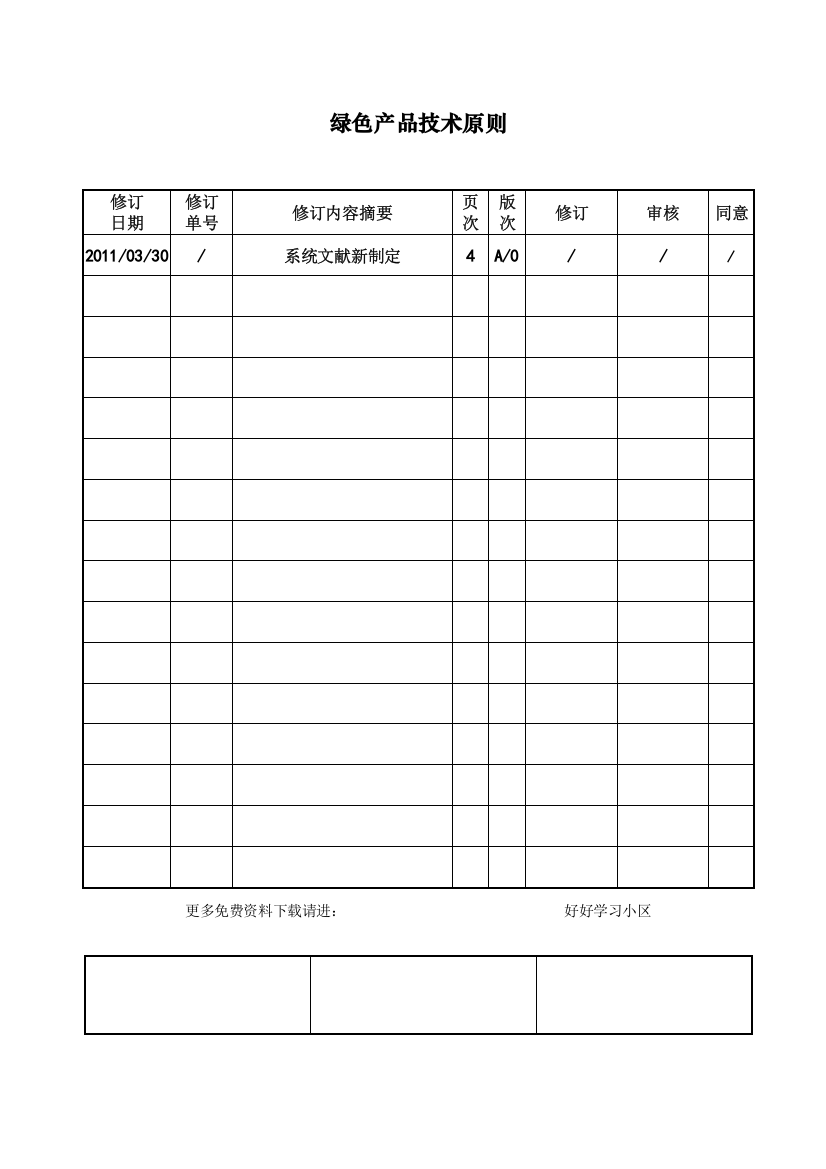 HSF绿色产品技术标准