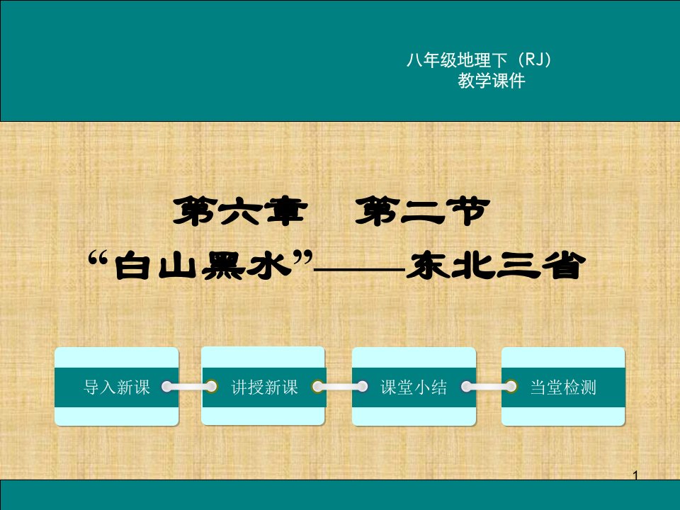 人教版初中地理八年级下册第六章-北方地区第二节-“白山黑水”――东北三省课件(1)