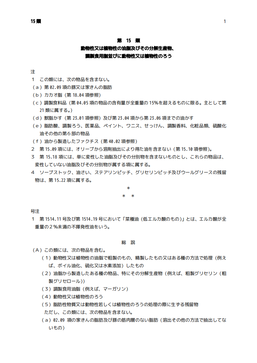 动物性又植物性油脂及分解生产物