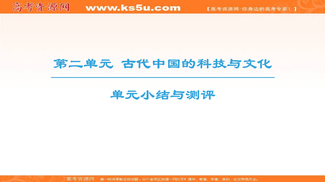 北师大高中历史必修三同步课件：第2单元