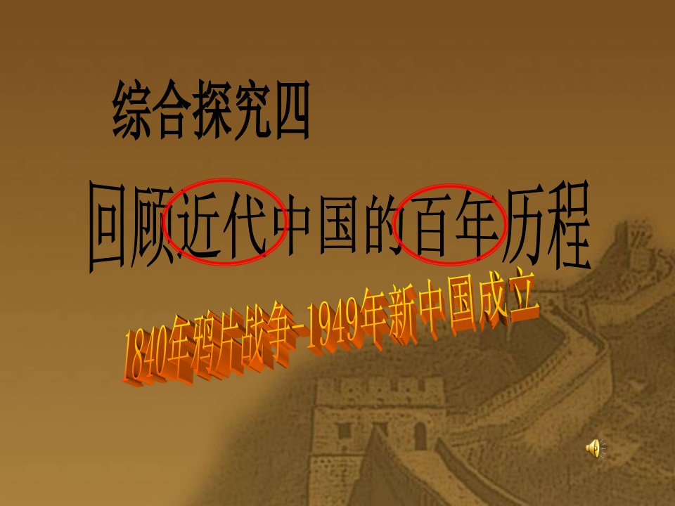 回顾近代中国的百年历程