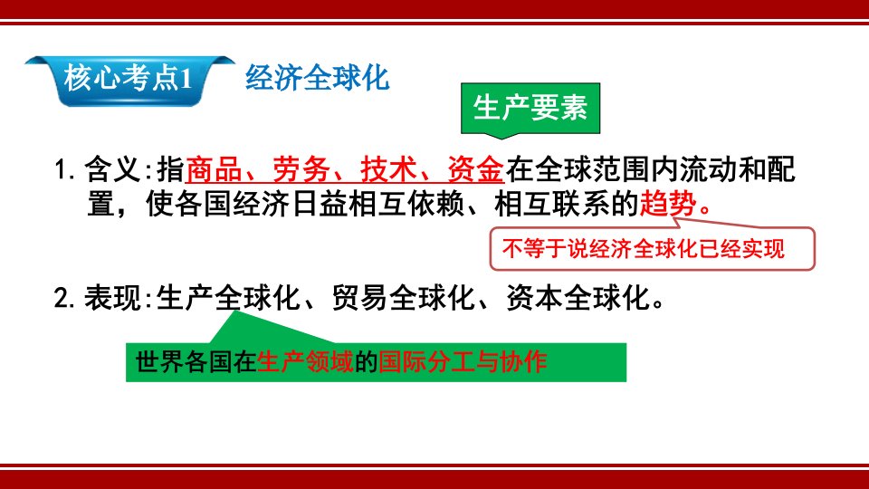 经济全球化与对外开放一轮复习ppt课件