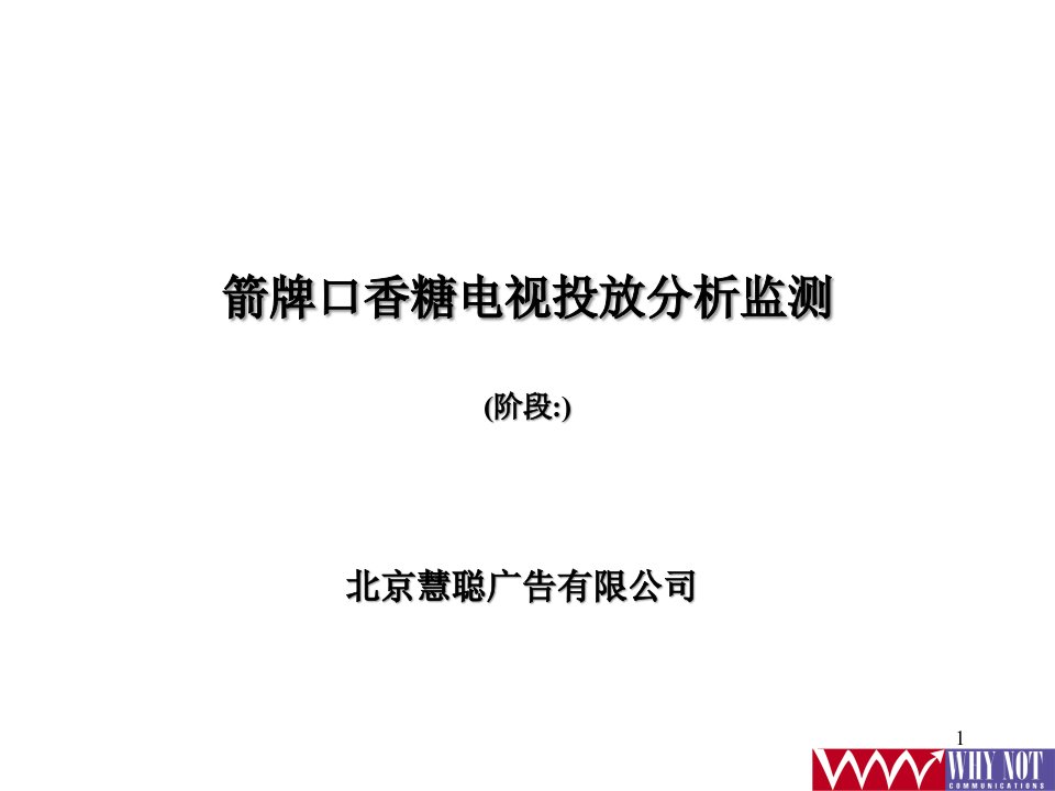 [精选]箭牌口香糖电视广告投放分析