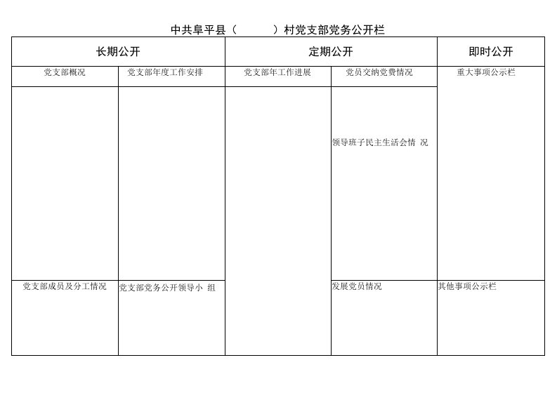 党务公开栏样式