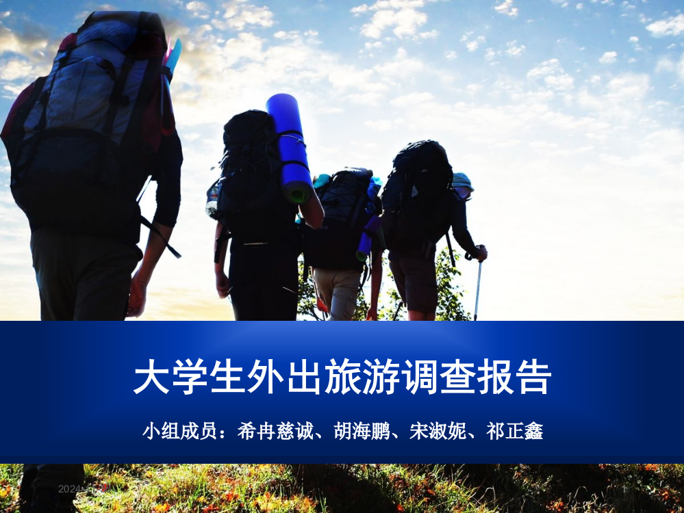 大学生外出旅游调查报告PPT课件