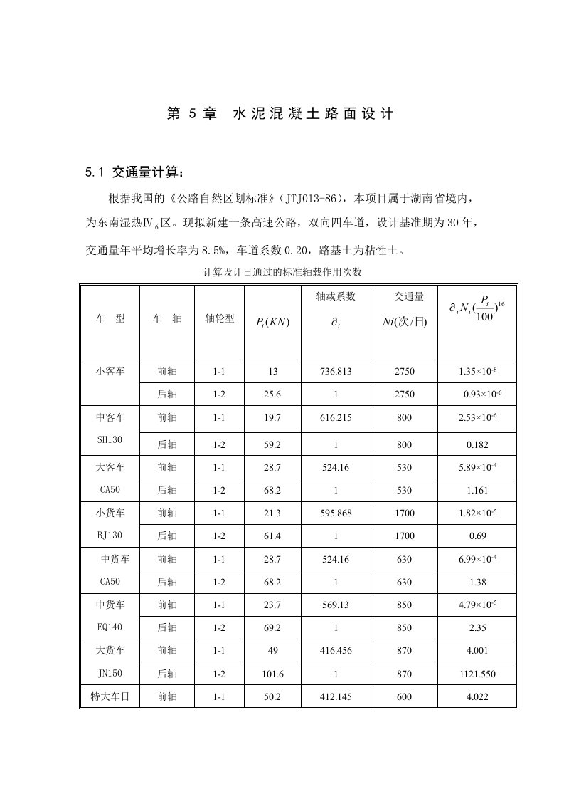 水泥混凝土路面设计