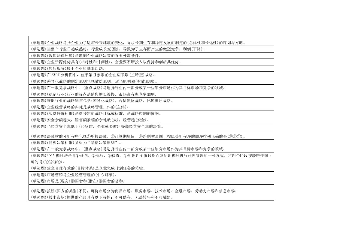 电大职业技能实训管理学基础行政管理