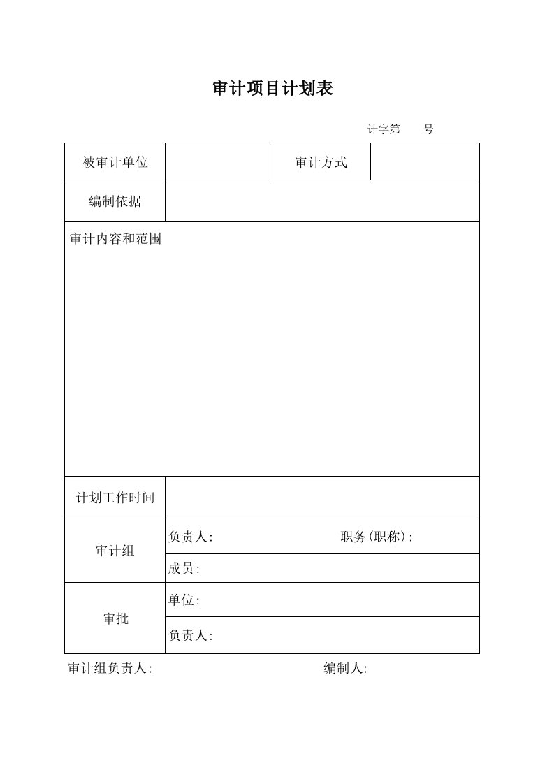 信用社银行审计报告表格