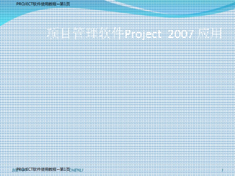 PROJECT软件使用教程