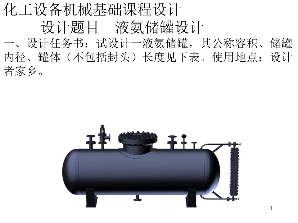 课程设计-液氨储罐设计